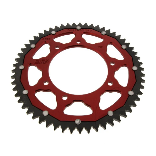 Corona Dual Aprilia RX/SX 125 18-24 Z-57 428 acero/aluminio ZF - rojo