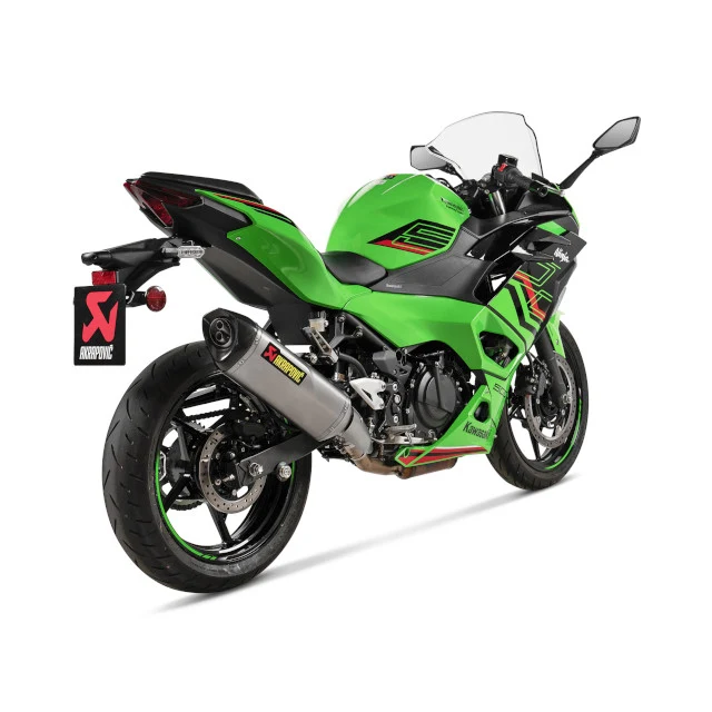 Silenciador de escape Kawasaki Ninja 500 ABS 24 Akrapovic - titanio/carbono