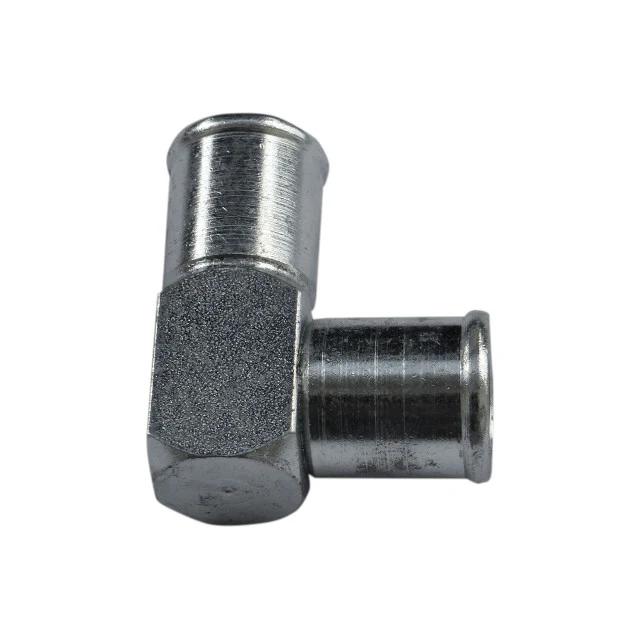 Conector L tubo radiador 19mm Helix