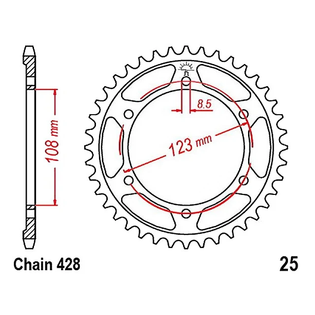 Kit de transmisión Aprilia RS/RS4 125 14x60 XW-Ring 428XRE/136 RK