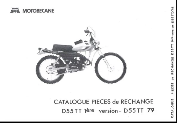 Manuels d'atelier Motobécane D55 et D55 TT