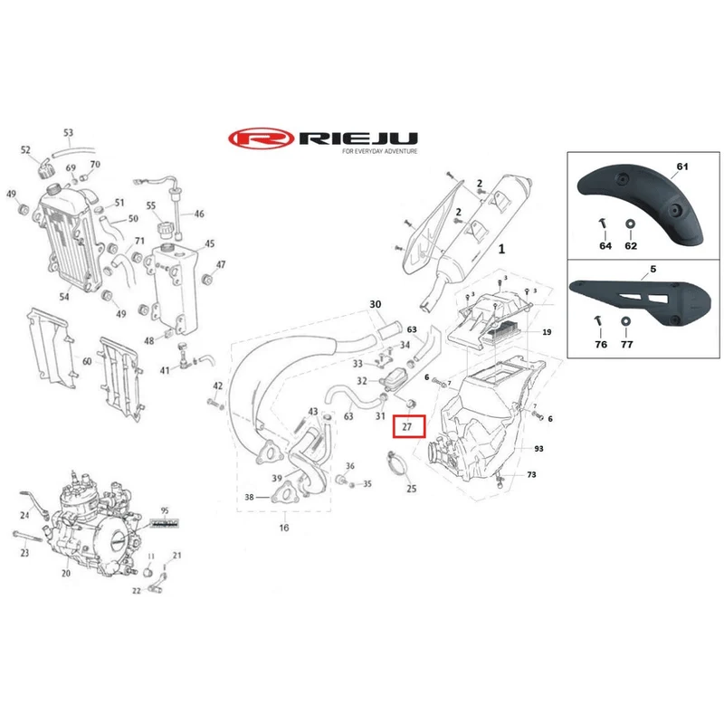 Abrazadera cobra Q 15/8 W4 Rieju