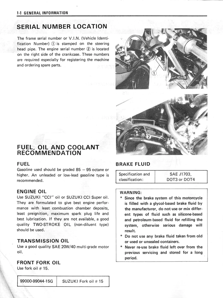 Manuel d'atelier Suzuki 500 RG en Français
