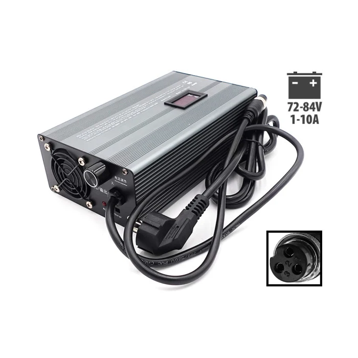 Chargeur rapide 72V - - 84V 1 - 10A GX16 - 3P
