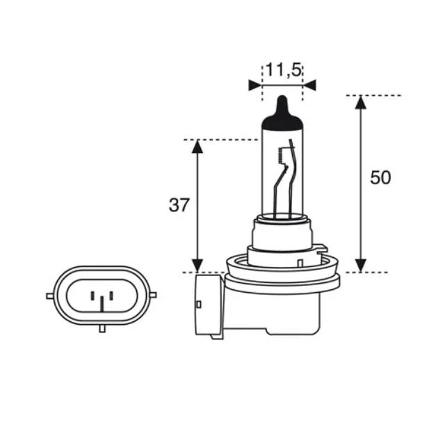 Bombilla H11 12/55W SXL Amolux
