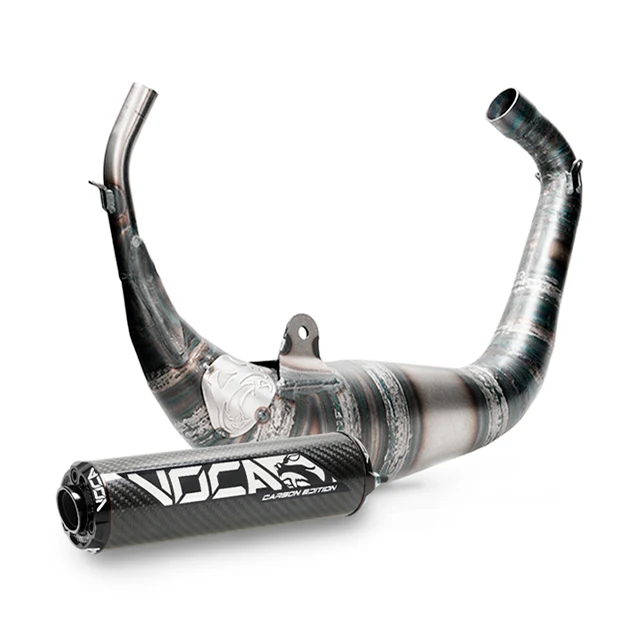 Escape VOCA Carbon Racing 80cc Aprilia RS >2006 / Derbi GPR >2004 - salida bajo colín