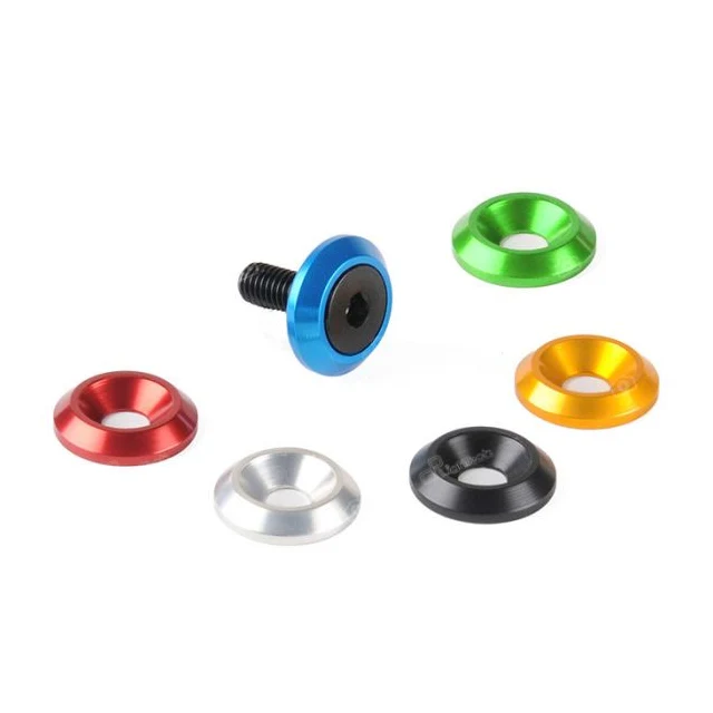 Tornillos portamatrículas M8x35 con arandela anodizada Lightech