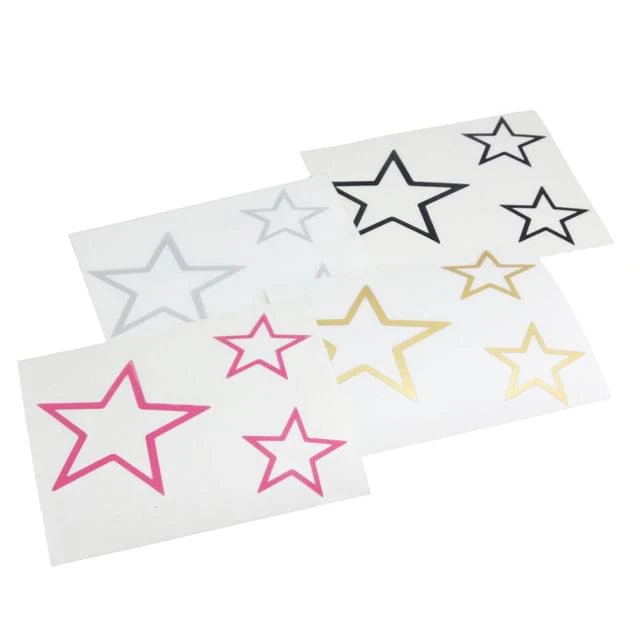 Pegatina (set de 3 ud) Estrella - elige color: