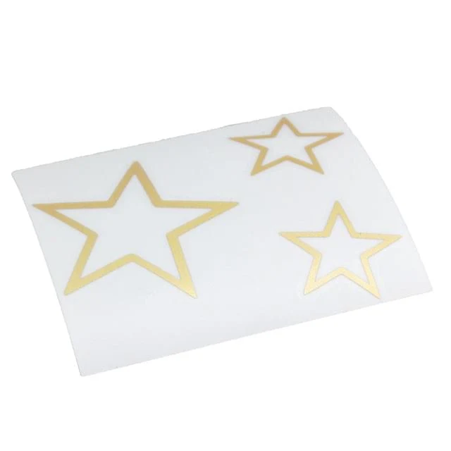 Pegatina (set de 3 ud) Estrella - elige color: