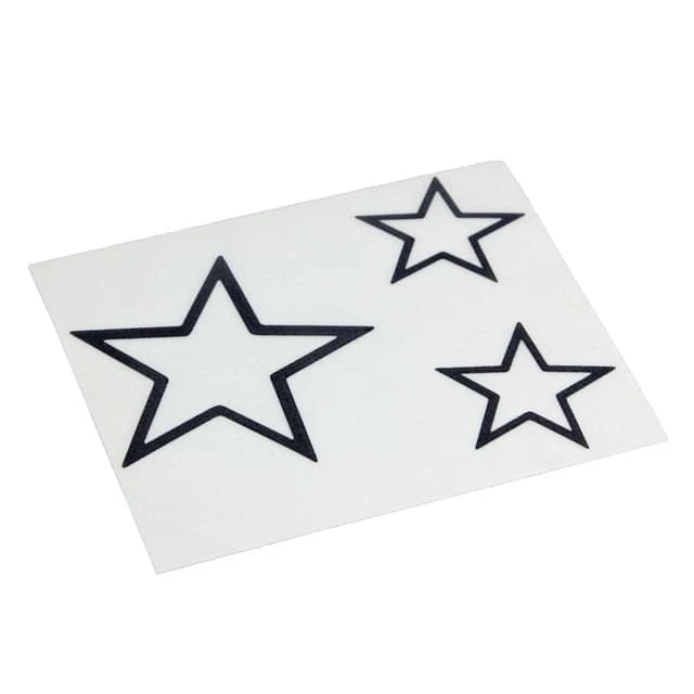 Pegatina (set de 3 ud) Estrella - elige color: