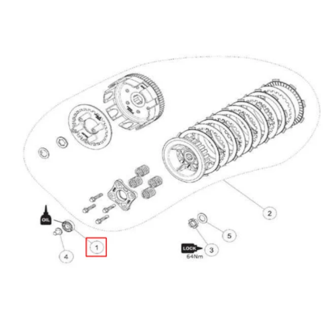 Cojinete embrague motor Daytona Anima