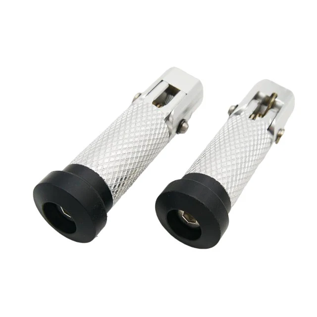 Juego estriberas plegables Pitbike YCF Mini GP - Plata