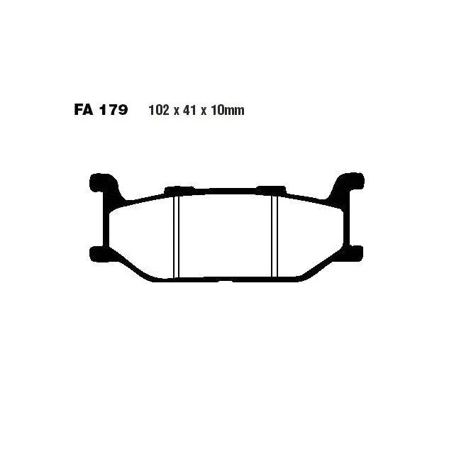 Pastillas de freno Yamaha T-Max 500 01-03 EBC - orgánicas