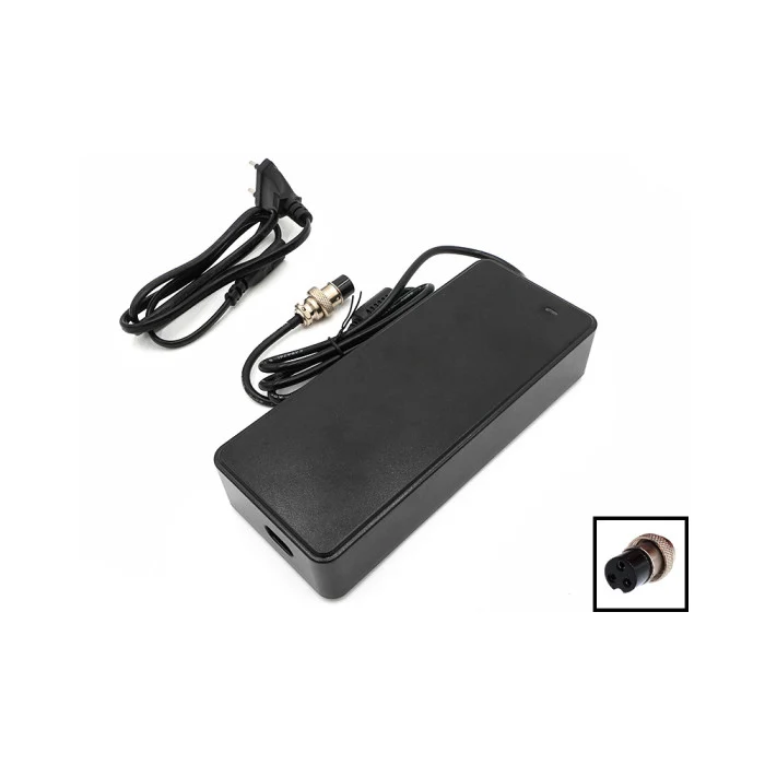 Chargeur 48V ➡️ 54.6V / 2A (connecteur GX16-3p)