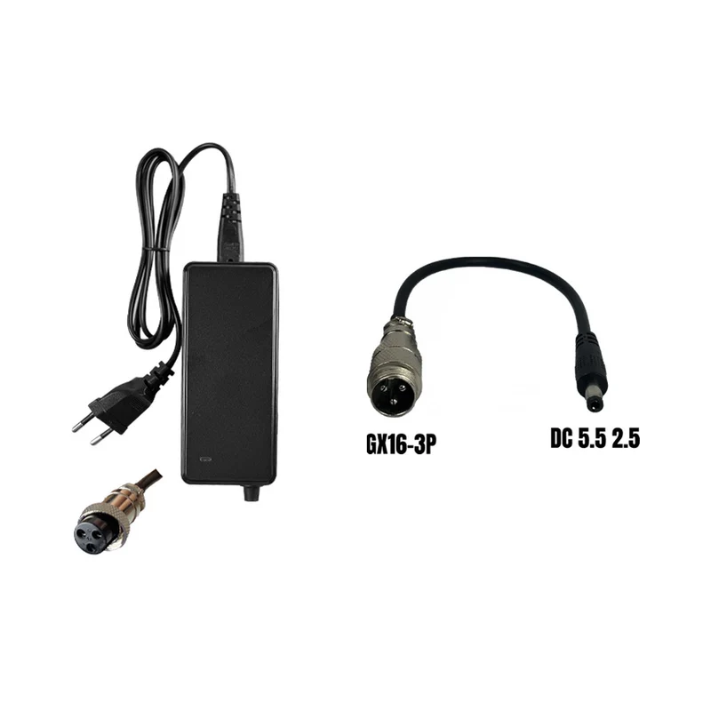 PACK Chargeur 36V ➡️ 42V / 2A (connecteur DC 5.5*2.5MM) Wispeed