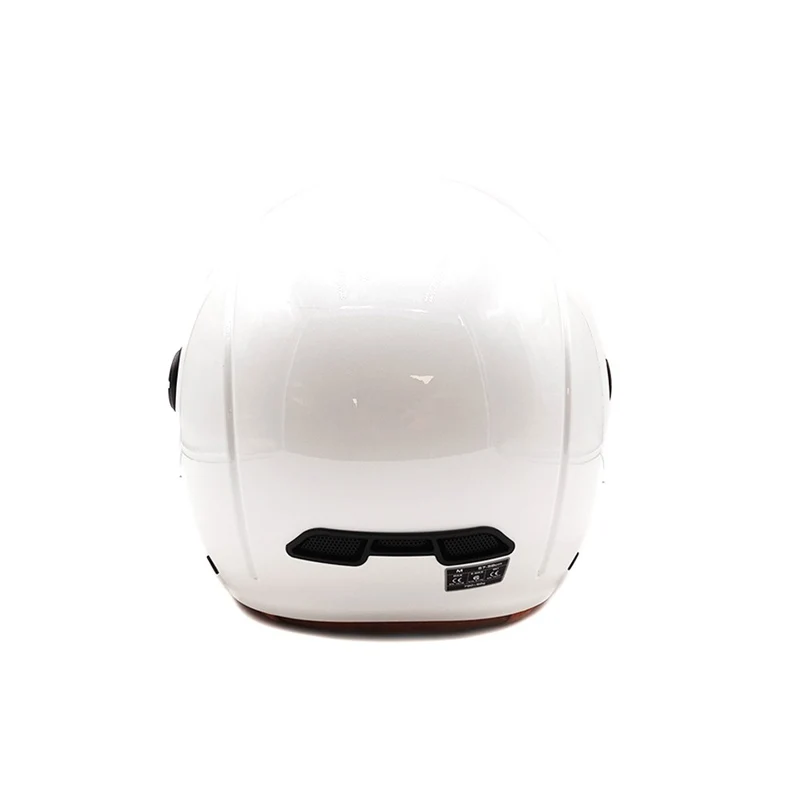Casque JET blanc brillant (taille XS à XXL)