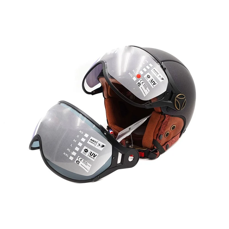 Casque JET vert mat caméléon (taille XS à XXL)