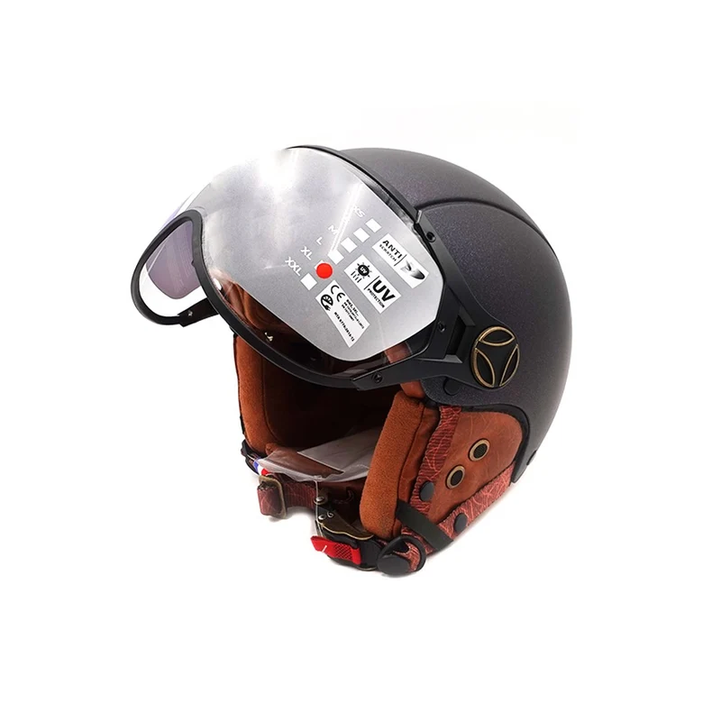 Casque JET vert mat caméléon (taille XS à XXL)