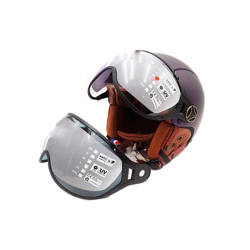 Casque JET bleu mat caméléon (taille XS à XXL)