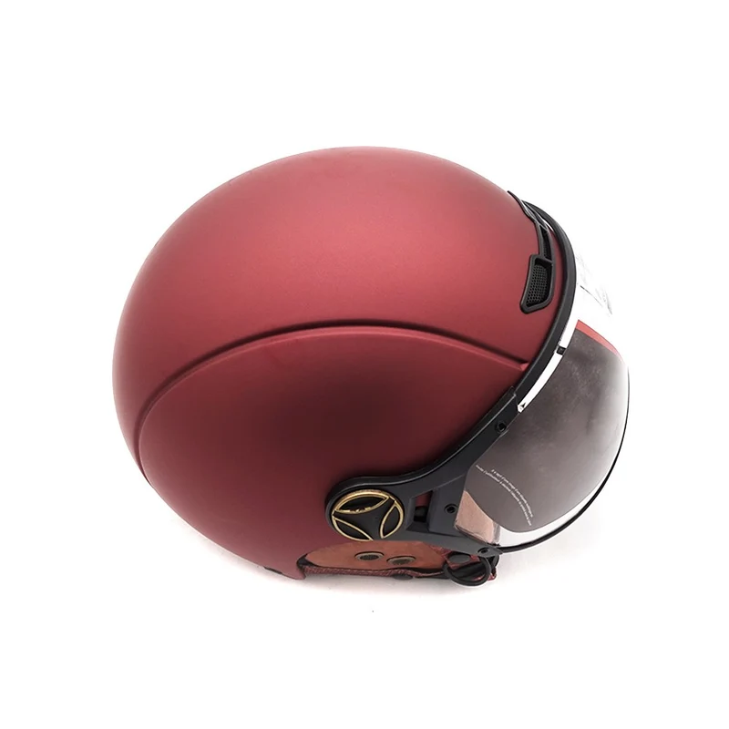 Casque JET bordeaux mat (taille XS à XXL)