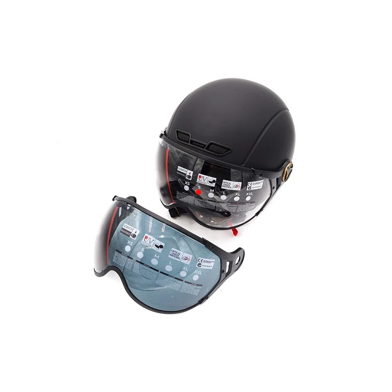 Casque JET noir mat (taille XS à XXL)