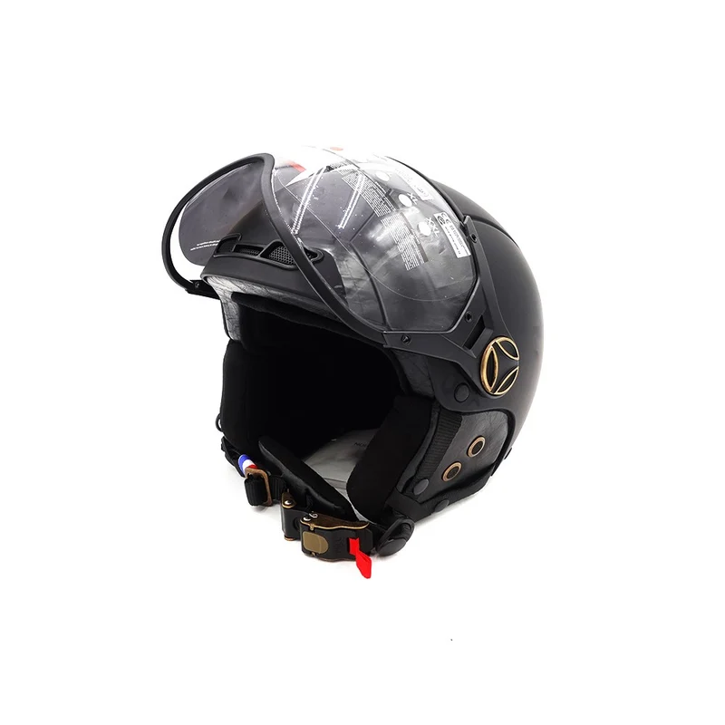 Casque JET noir mat (taille XS à XXL)