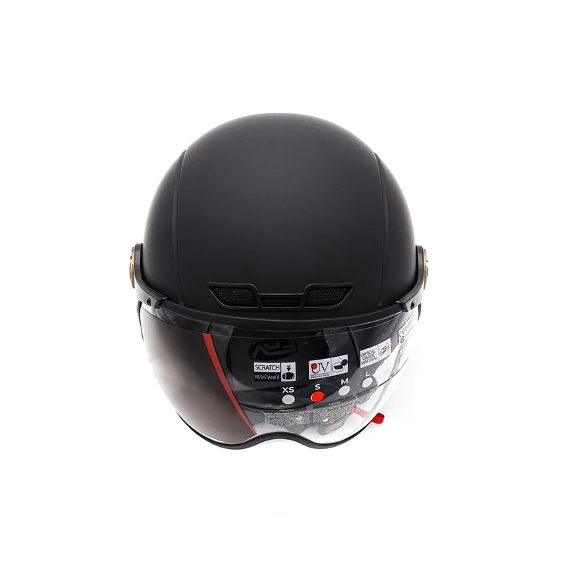 Casque JET noir mat (taille XS à XXL)