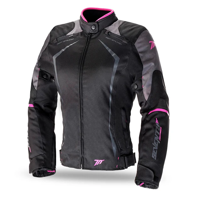 Chaqueta verano Mujer Seventy 70 SD-JR49 Invierno Racing negro-rosa