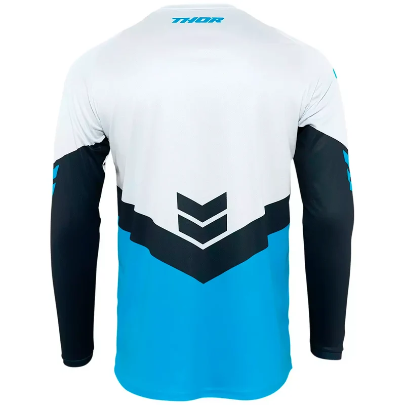 Camiseta MX Thor Youth Sector Chev - Azul/Blanco