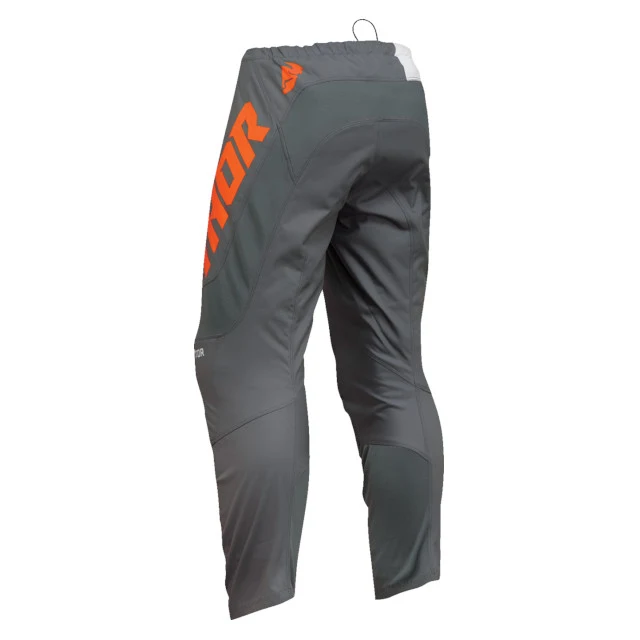 Pantalón Infantil Off-Road Thor Sector Checker gris-naranja