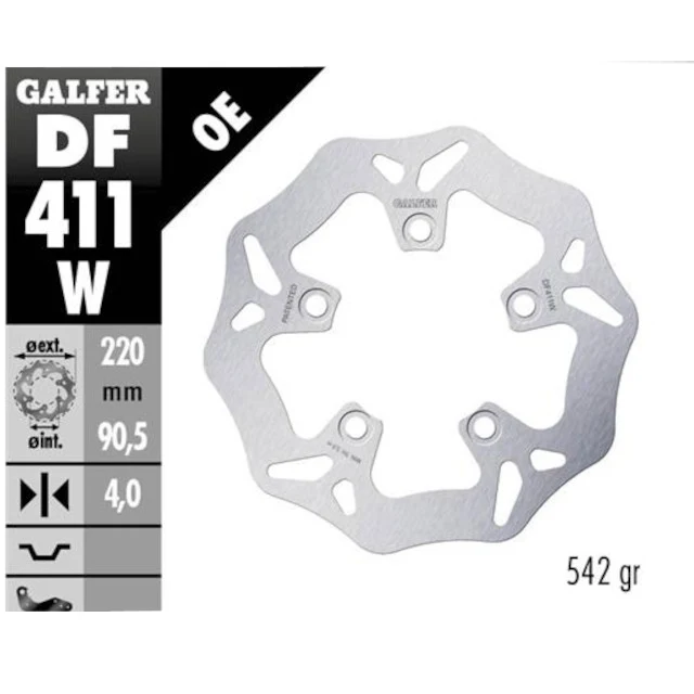 Disco freno delantero Kymco Like 50-125-200 >2009 Galfer