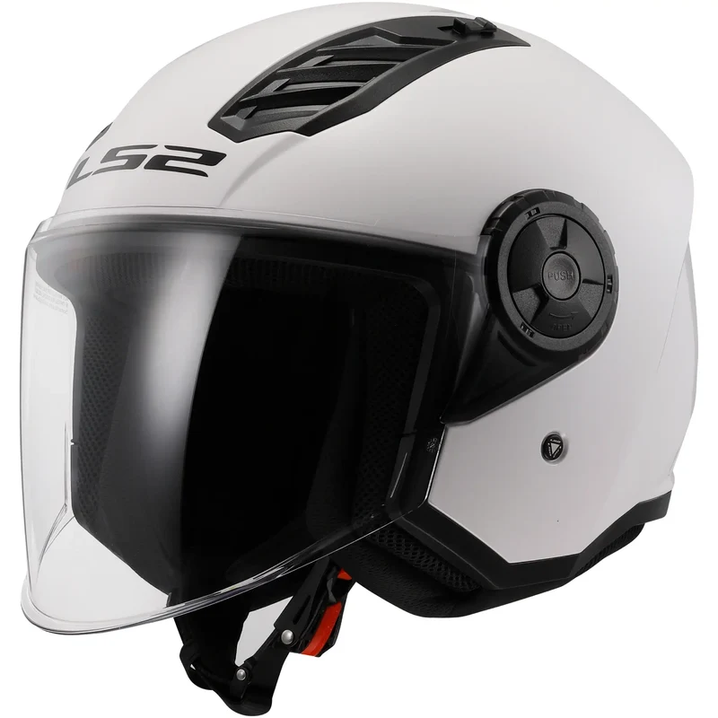 Casco LS2 OF616 Airflow II Solid - Blanco Brillo