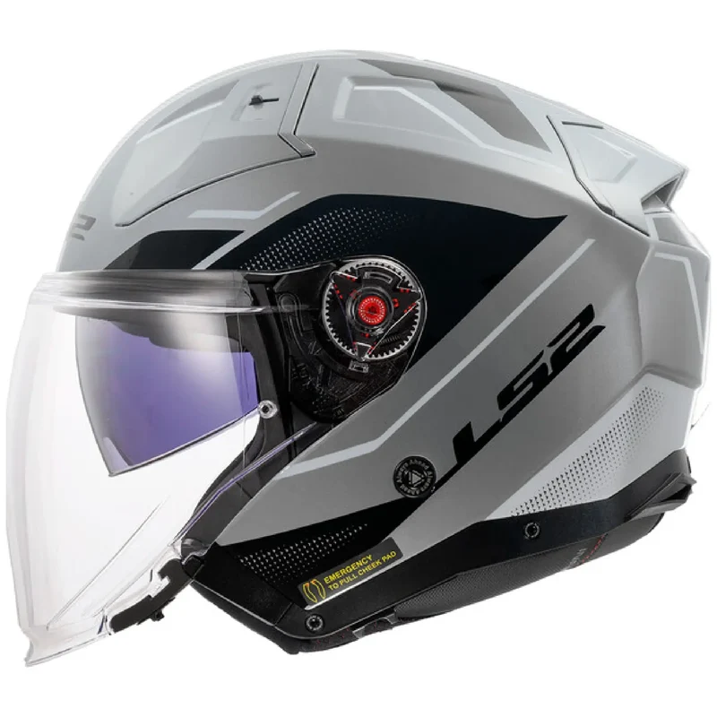 Casco LS2 OF603 Infinity II Veyron - Negro/Gris