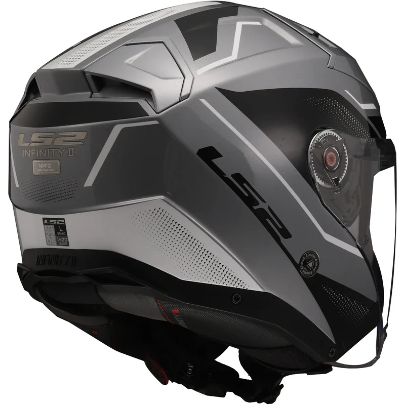 Casco LS2 OF603 Infinity II Veyron - Negro/Gris