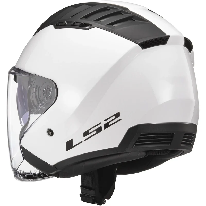 Casco LS2 OF600 Copter II Solid - Blanco Brillo