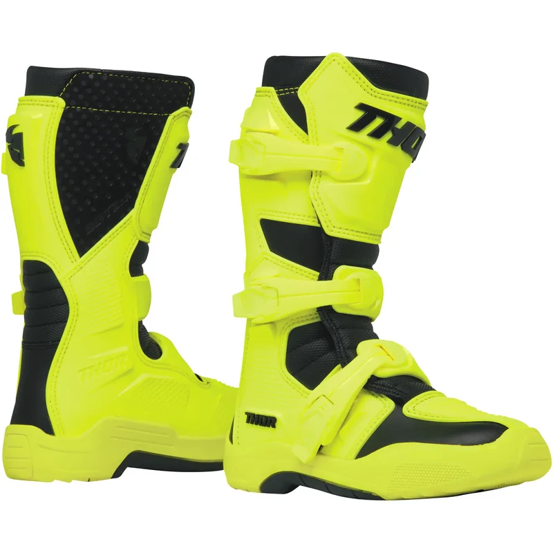 Botas MX Thor Youth Blitz XR - Negro/Amarillo