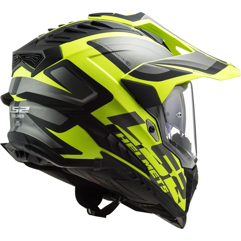Casco LS2 MX701 Explorer Alter - Negro/Amarillo