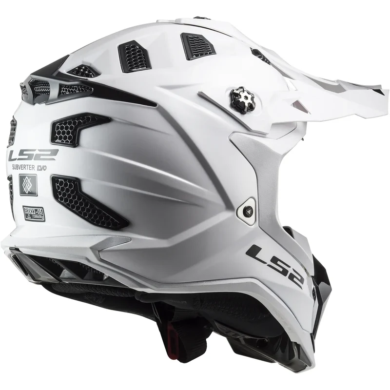 Casco LS2 MX700 Subverter Evo II Solid - Blanco Brillo