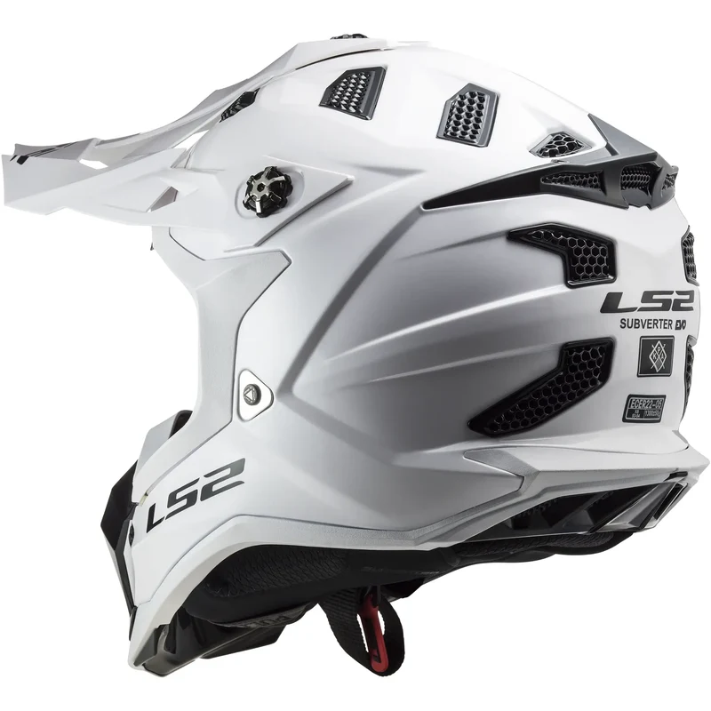 Casco LS2 MX700 Subverter Evo II Solid - Blanco Brillo