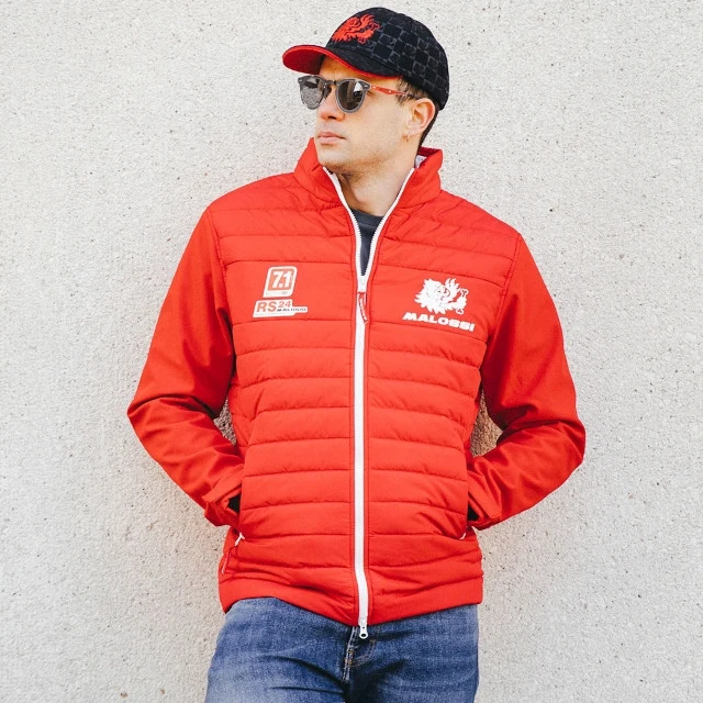 Chaqueta de plumas Paddock - rojo Malossi