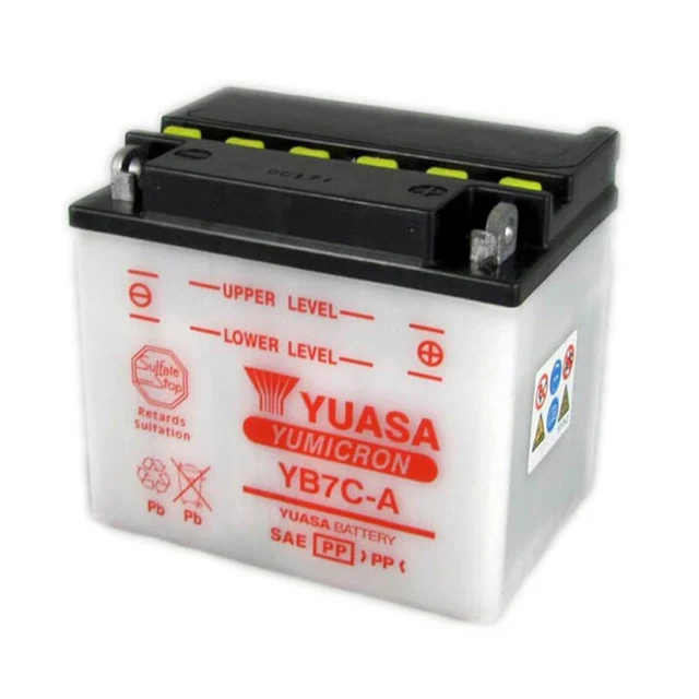 Batería YB7C-A Yuasa combipack con electrolito