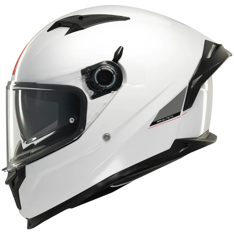 Casco MT Braker SV Solid A0 - Blanco Brillo