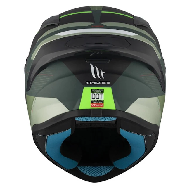 Casco MT Helmets FF106B Targo S Kay verde mate-negro