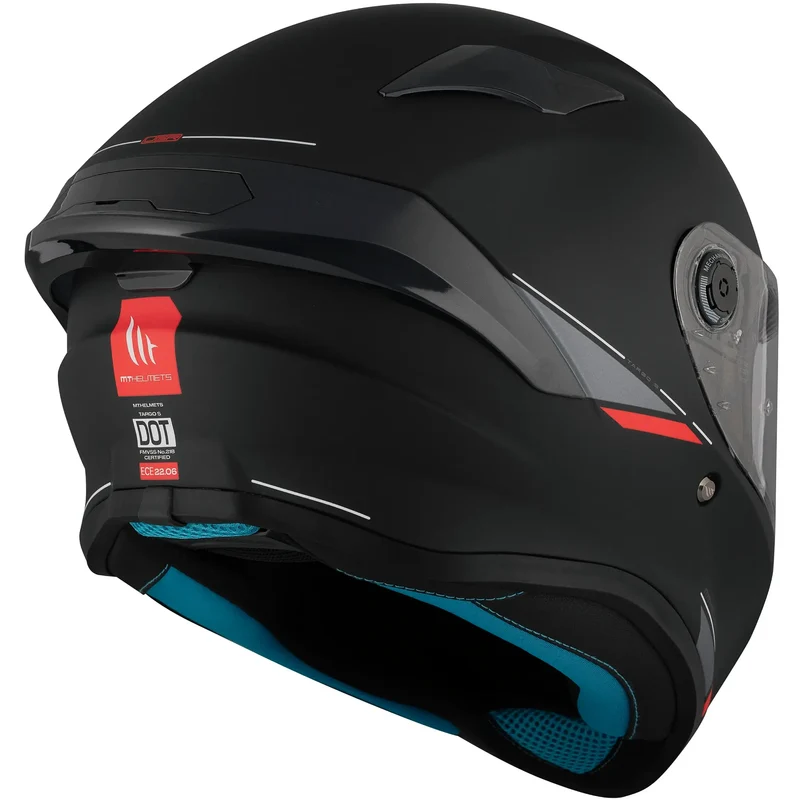 Casco MT Targo S Solid A1 - Negro Mate
