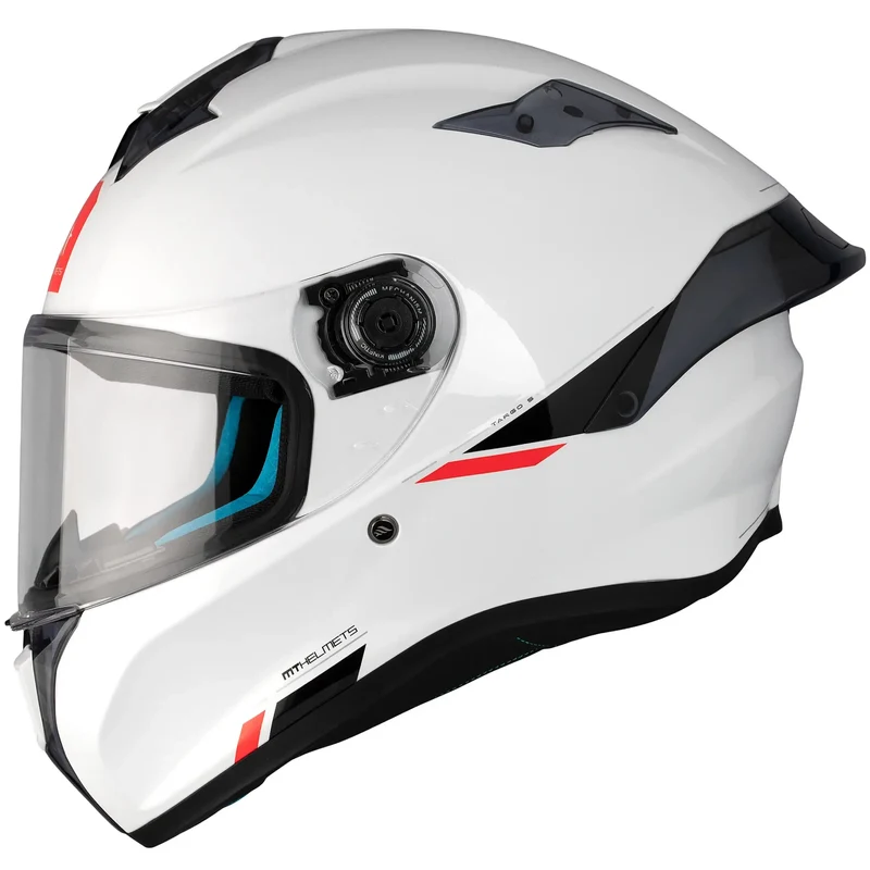 Casco MT Targo S Solid A0 - Blanco Brillo
