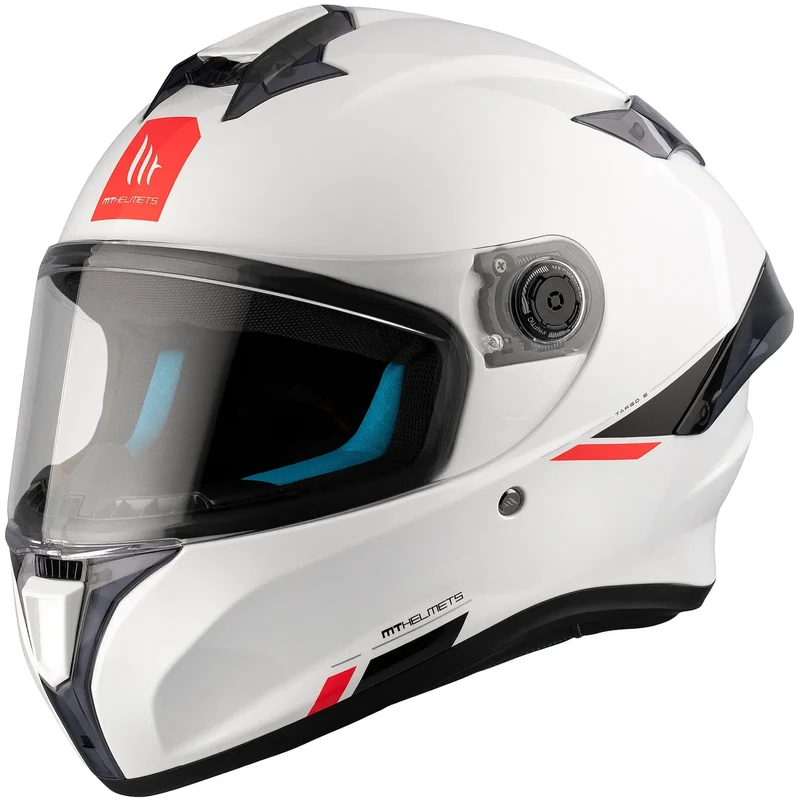 Casco MT Targo S Solid A0 - Blanco Brillo