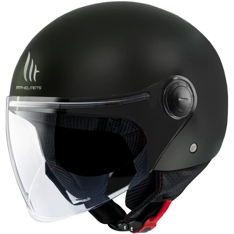 Casco MT Street S Solid A1 - Negro Brillo