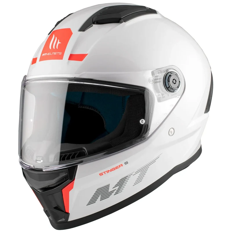 Casco MT Stinger 2 Solid A0 - Blanco Brillo