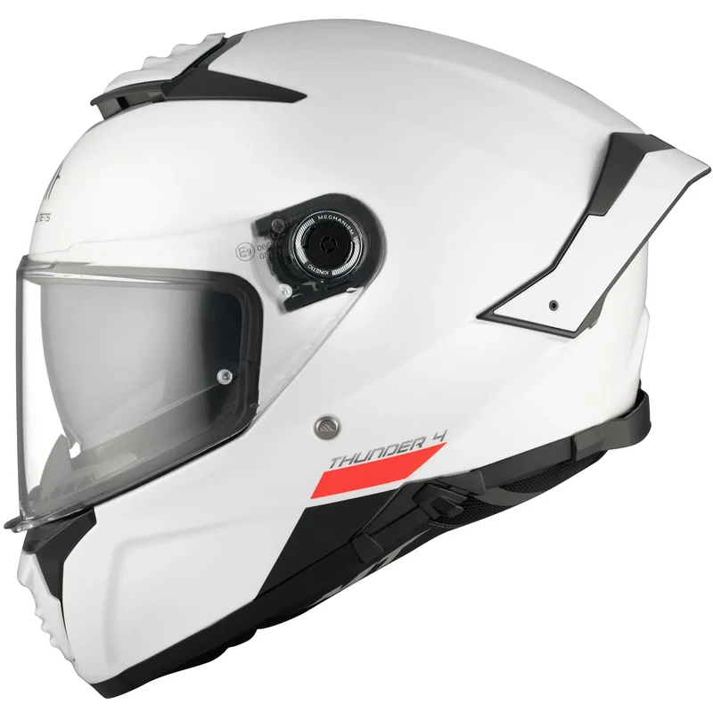 Casco MT Thunder 4 SV Solid A0 - Blanco Brillo