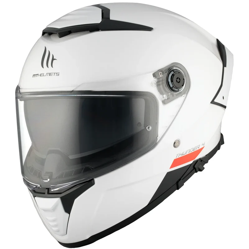 Casco MT Thunder 4 SV Solid A0 - Blanco Brillo